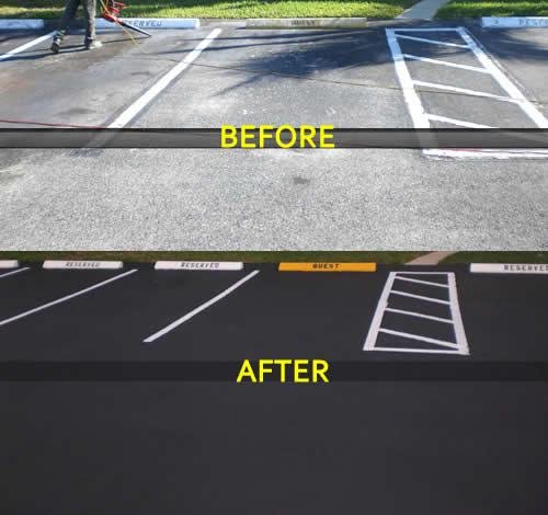 Asphalt Sealcoating for Parking Lots