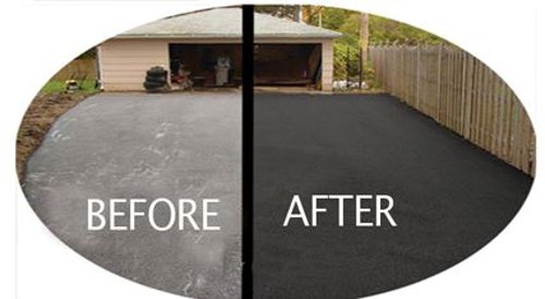 Driveway sealcoating